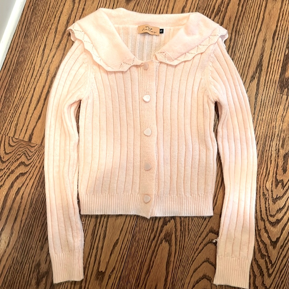 Stella Dallas pink sweater